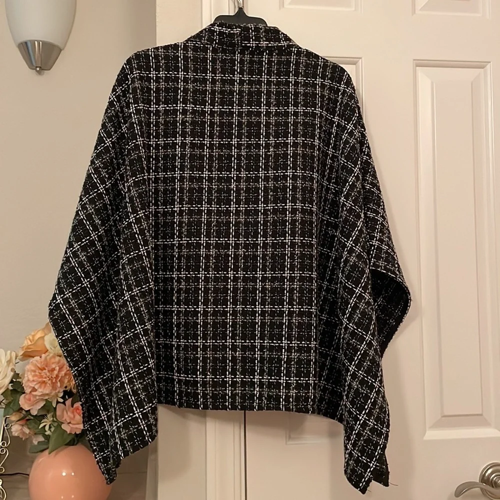 INC International Concepts Tweed Kimono Style Topper, One Size